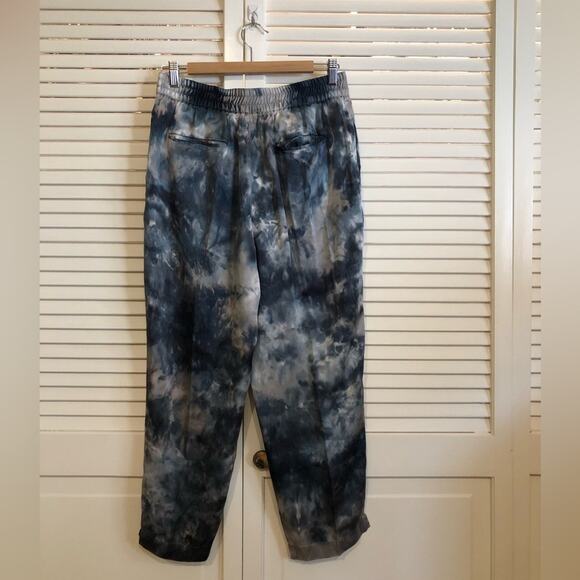 ATM Anthony Thomas Melillo Blue Silk Tie Dye Joggers - Picture 7 of 7